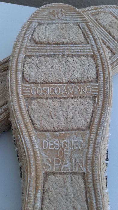 Alpercatas, 36, corda, estampado com florinhas, NOVAS