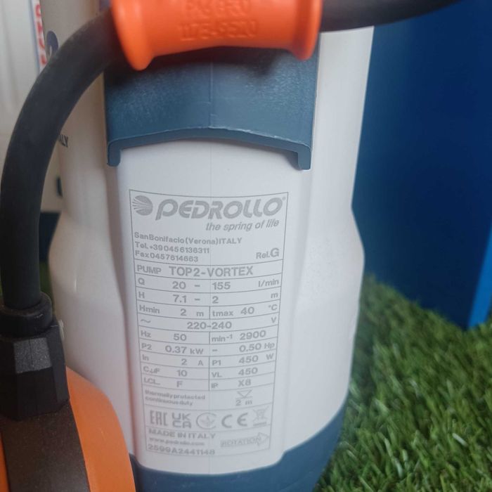 Pompa zatapialna do wody brudnej TOP 2 VORTEX 230V PEDROLLO
