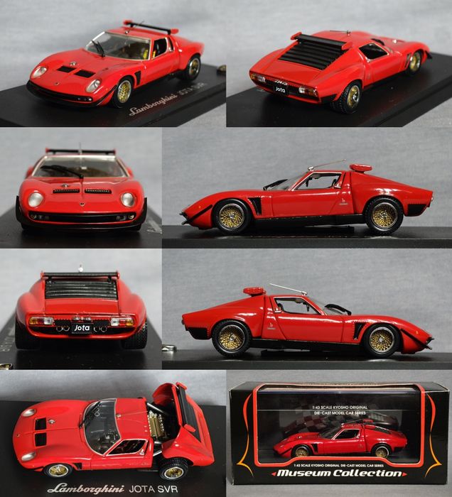Модель 1/43 Lamborghini Miura, Diablo, Jota (Autoart, Kyosho)