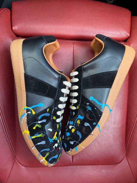 (БЕЗ ПЕРЕДОПЛАТИ) Maison Margiela MM6 Black Paint найк марджела чорні