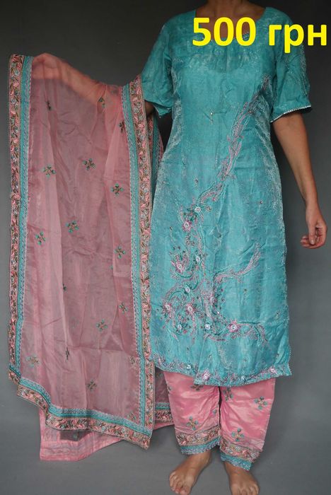 Размер 56-62 Индийский восточный костюм, пентджаби, туника, анаркали