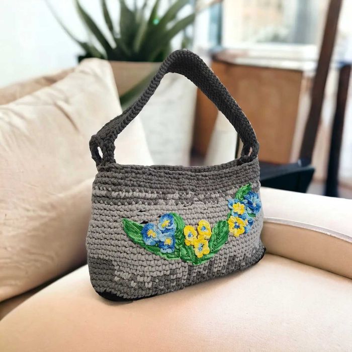 Duża torebka damska, handmade, Ręcznie robione