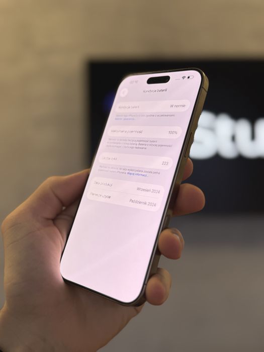 RATY 0% iPhone 16 Pro Max 256GB BATERIA 100% GWARANCJA 12 miesiecy!!!