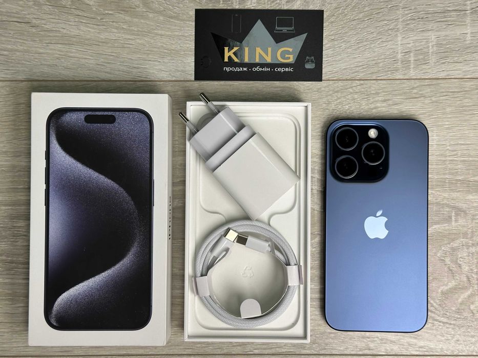 Apple iPhone 15 Pro - 512GB - Blue Titanium Neverlock ІДЕАЛ #92
