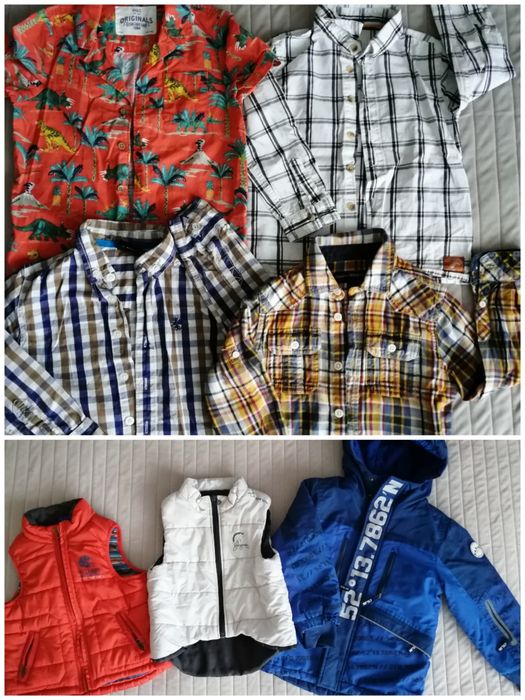 Paka ubrań, zestaw dla chłopca w rozm 98, 104, kurtka, bluzy, dresy