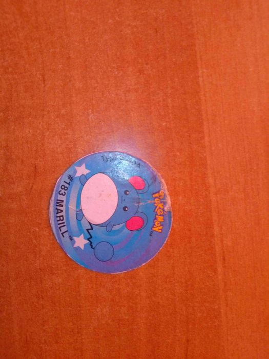 Pokemon Tazo 4 Tazos #183 Marill Lays 2001 No 39 Złap je wszystkie