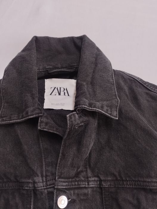 ZARA kurtka jeansowa katana czarna 100% bawełna S