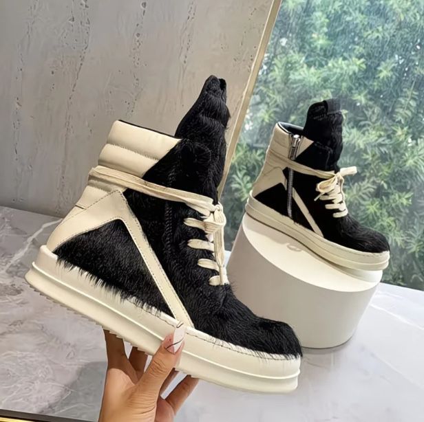 Rick Owens Geobasket pony hair