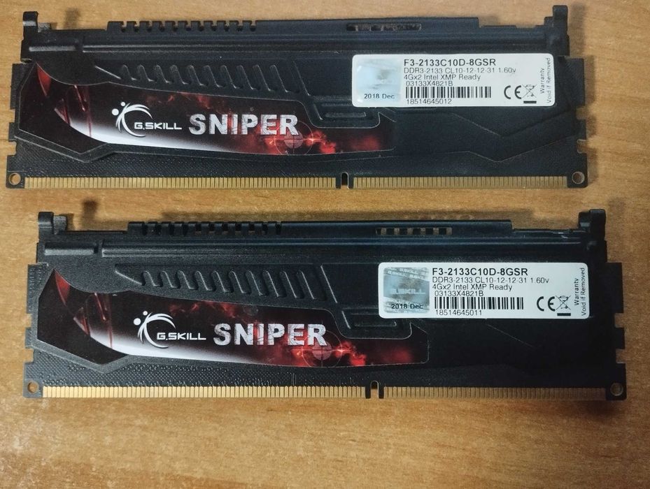 G.Skill DDR3-2133 8192MB PC3-17000 (Kit of 2x4096) Sniper Series