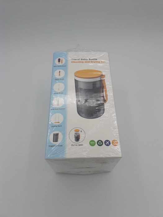 Conjunto de limpeza de biberons para viagens