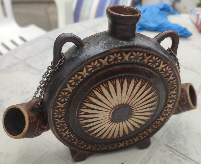 KARAFKA dzbanek zestaw do miodu + 2 kieliszki