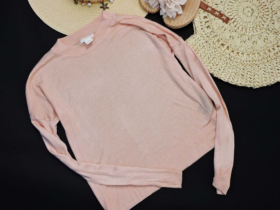 H&M Pudrowy sweterek basic XS