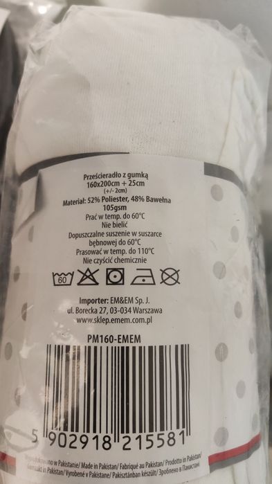 Przescieradlo z gomka