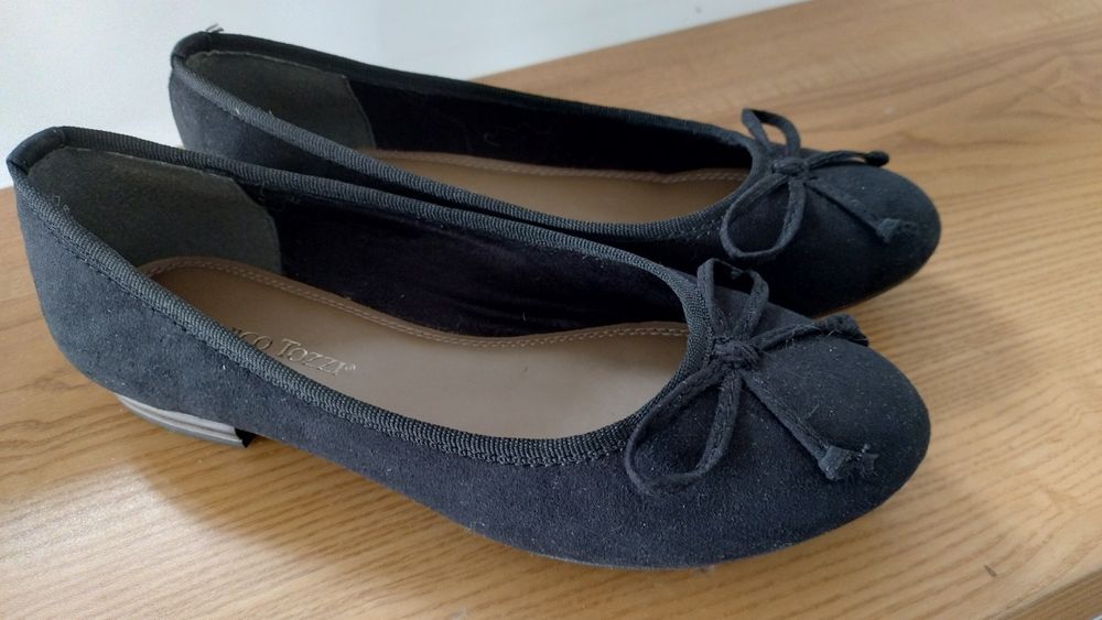 Nowe czarne buty 36 baleriny Maro Tozzi
