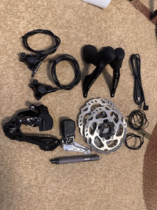 Групсет Shimano 105 Di2 R7170 2x12s,дуалы,батарея, передний/задний переключатель R7150