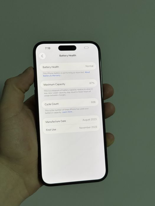 iPhone 15 Plus 128GB Black | 87% АКБ | Neverlock