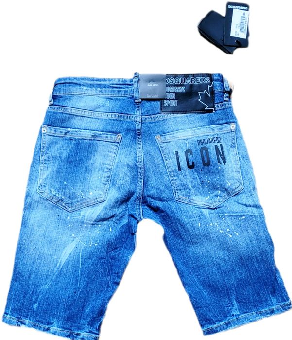 Dsquared2 Spodenki męskie Jeans Icon  roz.46 Wyprzedaż