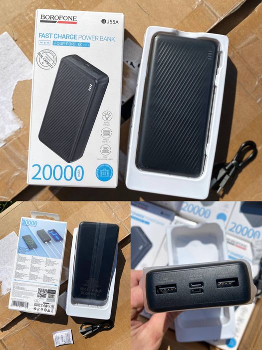 Є ОПТ.Повербанк(power bank) BOROFONE BJ79A 20000мАг для ЗСУ/при відключеннях світла