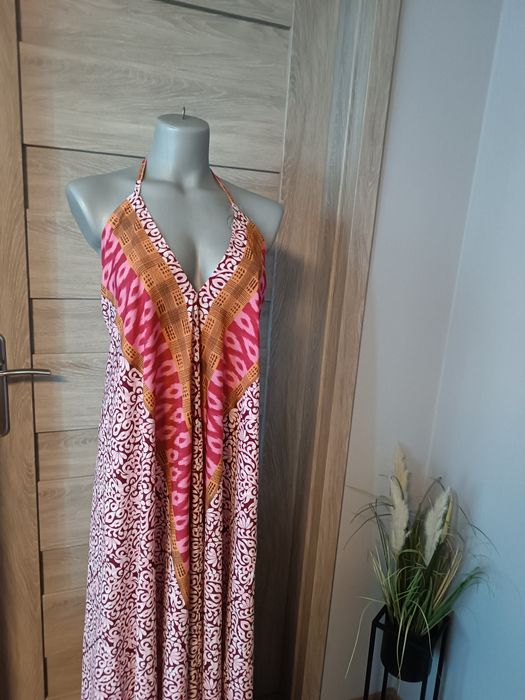Sukienka maxi w stylu boho Made in Italy
