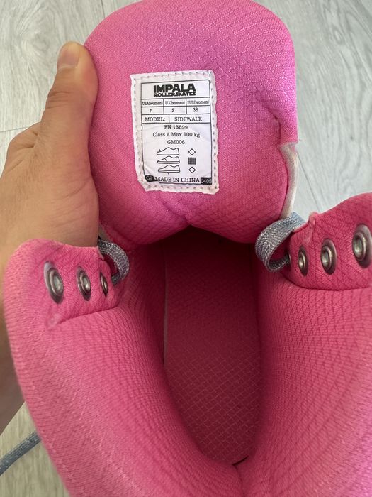 Wrotki Impala Rollerskate różowe 38