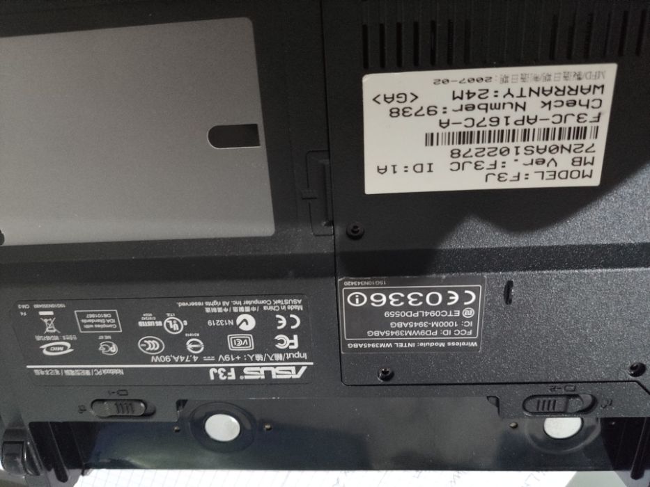 Selling (Parts) Asus F3J64564047945857121