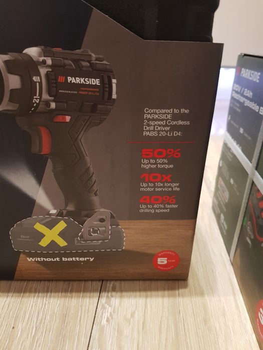 Wkrętarka Parkside performance 20V LI C4 komplet  Gwarancjia