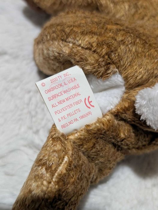 TY Beanie Babies Roxie renifer z czerwonym nosem 2000