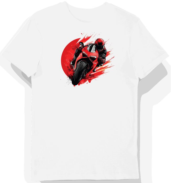 Koszulka męska biała Dynamiczna Energia Ducati M