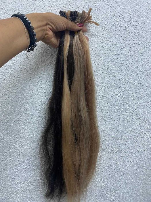 Extensões de Cabelo com Ponta em Queratina