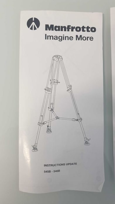 Tripé Manfrotto Midi Twin System 504 HD 546BK como novo