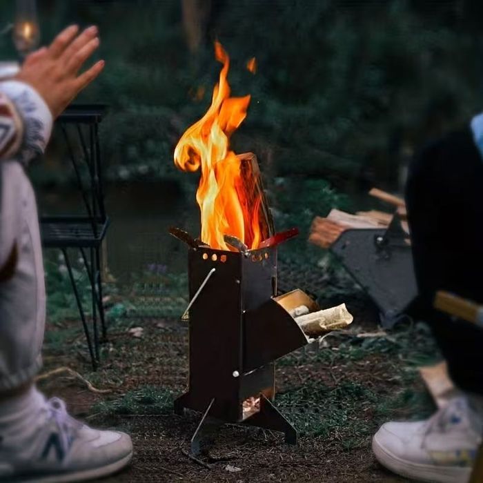 PIEC RAKIETOWY KOZA Piecyk Ogrzewanie na Drewno Przenośne Awaryjne