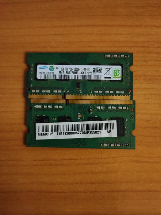 Пам'ять для ноутбуків Samsung 2 GB  DDR3 1600 MHz M471B5773DH0