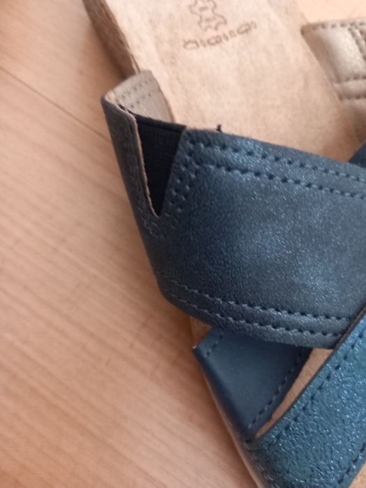Klapki Inblu letnie granatowe