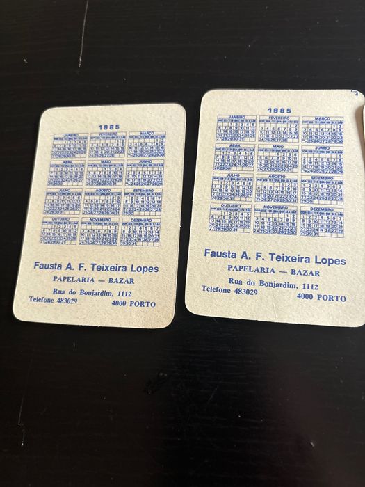 4 calendários de desenhos de bonecos