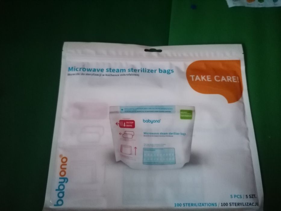 Woreczki do sterylizacji w kuchence mikrofalowej