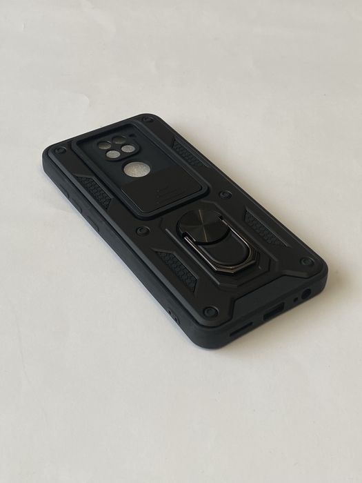 Чохол Magnetic Armor Xiaomi Redmi Note 9 | Протиударний | Зі шторкою камери | Магнітний | З кільцем | Підставка