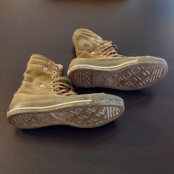 Tênis Bota converse All Star Camurça Verde Seco