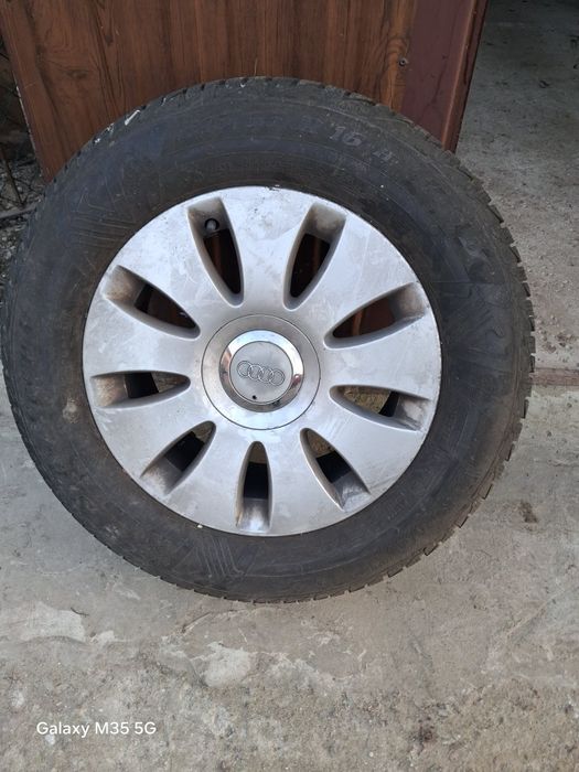 Całe koła z Audi A6 C6.Ladne opony zimowe