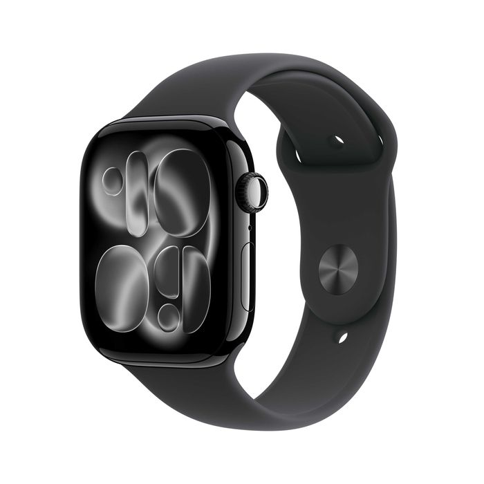 Apple Watch Series 11 GPS 46MM Jet Black Case Black Sport Band