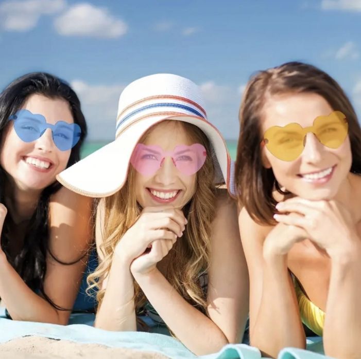 Okulary SERCA party zestaw 12 sztuk Fotobudka wesele ślub impreza