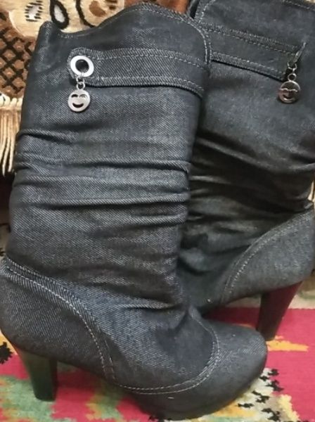 Сапожки зимові на підборах