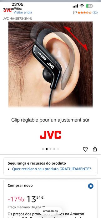 AURICULARES desportivos HA-EB75