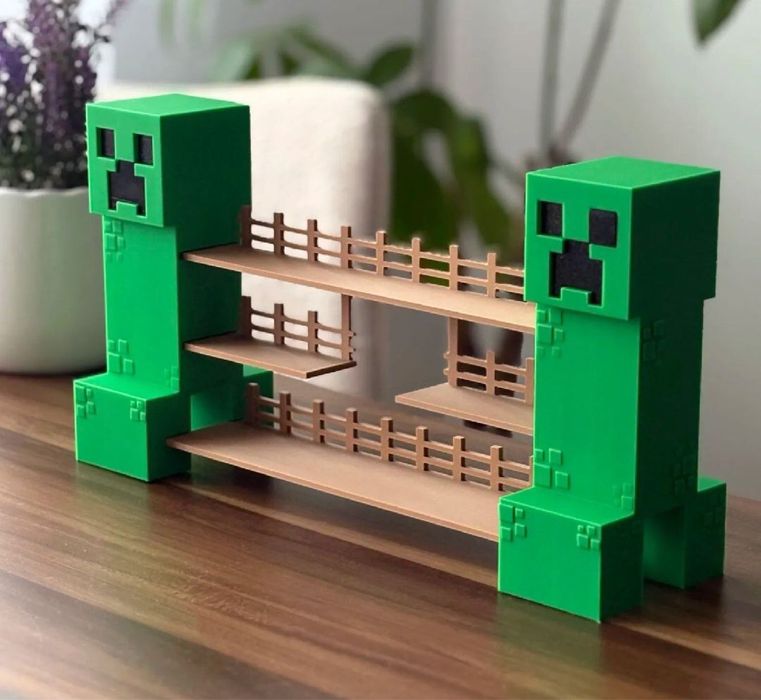 Minecraft Kinder Joy стенд ‼️Поличка для фігурок Майнкрафт Киндер Джой