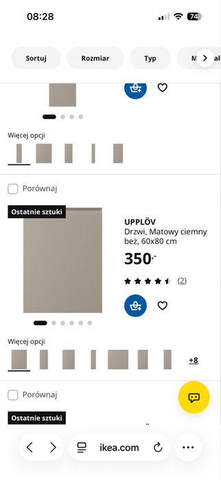 Kuchnia IKEA jasny beż / kaszmir + blat + okap + zlew meble kuchenne