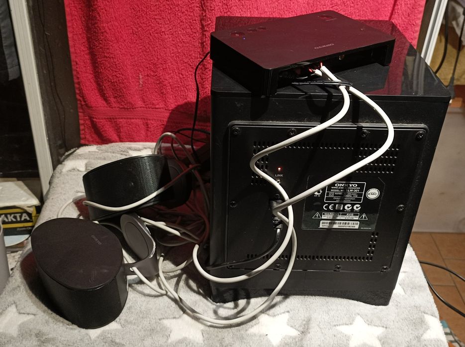 Zestaw, subwoofer aktywny Onkyo SLW-301/LS-3100.Bluethoth.Tanio!