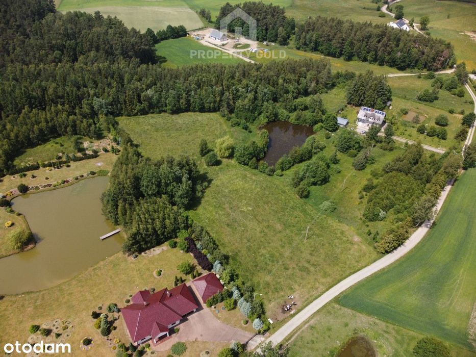 Działki pod zabudowę jednorodzinną ze stawem