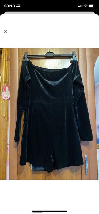 Вечернее платье- комбинезон со стразами