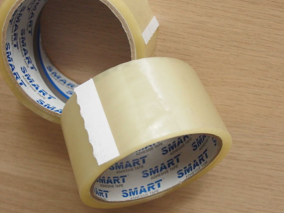 2x Taśma do pakowania transparentna przeźroczysta klejąca
