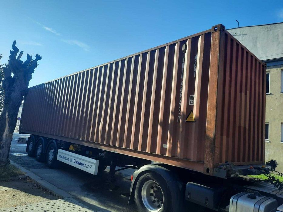 Kontener Morski 40HC Magazynowy 12x2,5x2,6 + Transport HDS