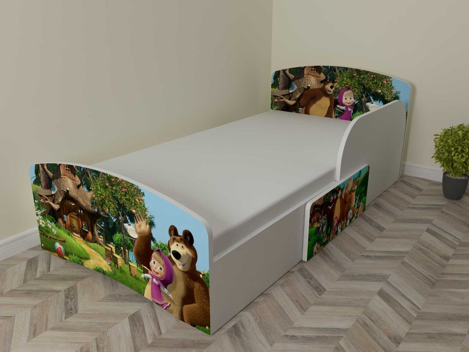 Дитяче ліжко з бортиком (140х70, 160х80, 190х90) / детская кровать